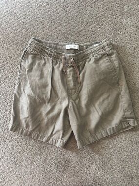 PacSun Tan Corduroy Elastic Waist Shorts